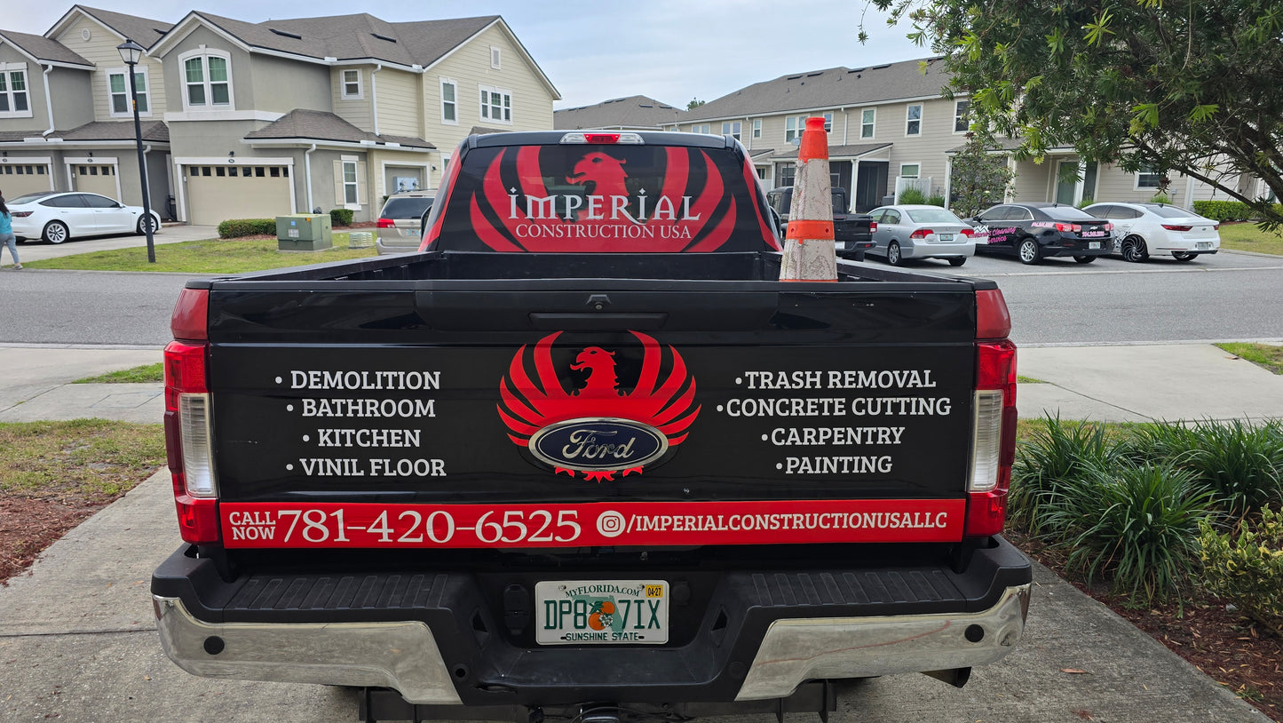 Perforated Sticker - Rear Window - Sedan | SUV | Truck | Van