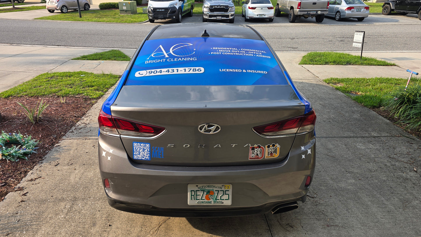 Perforated Sticker - Rear Window - Sedan | SUV | Truck | Van