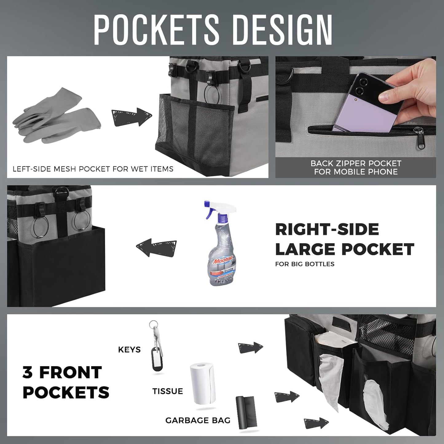 Maid Cleaning Supplies Organizer