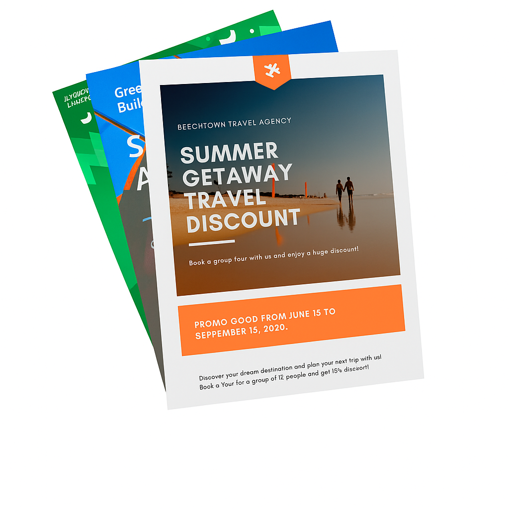 FLYER - 8.5 x 11 in - DOUBLE SIDE - 100 lb Gloss Book - Papel Fino