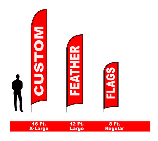 Single Sided Feather Flags