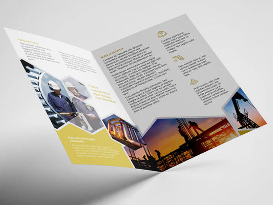 Half Fold Brochure - 11 x 17 in - Gloss Standard - Papel Fino