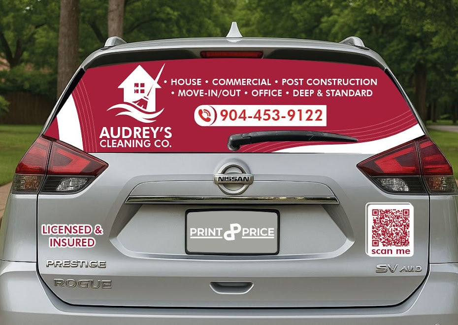 Perforated Sticker - Rear Window - Sedan | SUV | Truck | Van