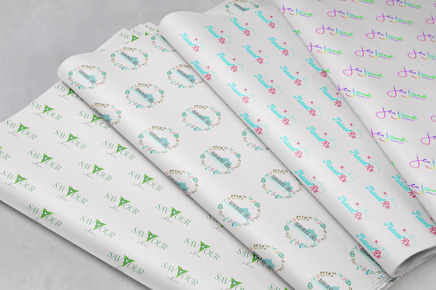 Custom Tissue Paper - With printed logos