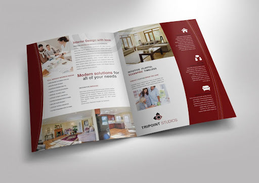 Half Fold Brochure - 11 x 17 in - Gloss Standard - Papel Fino