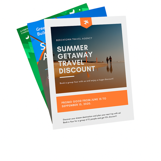 FLYER - 8.5 x 11 in - DOUBLE SIDE - 100 lb Gloss Book - Papel Fino