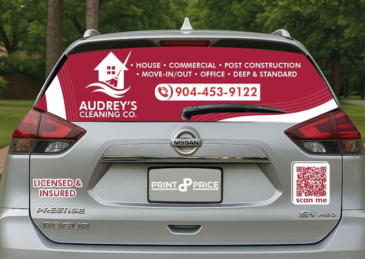Perforated Sticker - Rear Window - Sedan | SUV | Truck | Van
