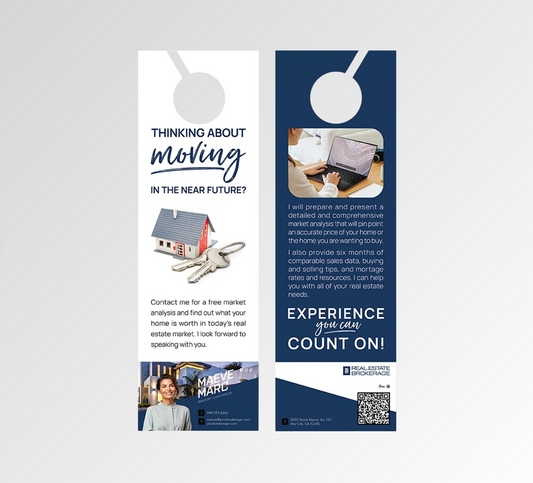 Door Hangers 3.5 x 8.5 in - Color Double Side Gloss 10pt