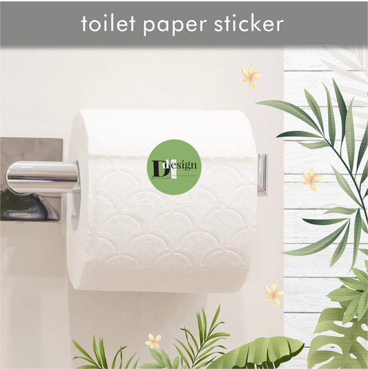 Custom Round Paper Sticker with Logo - Paper Printed - 1.5 in x 1.5 in