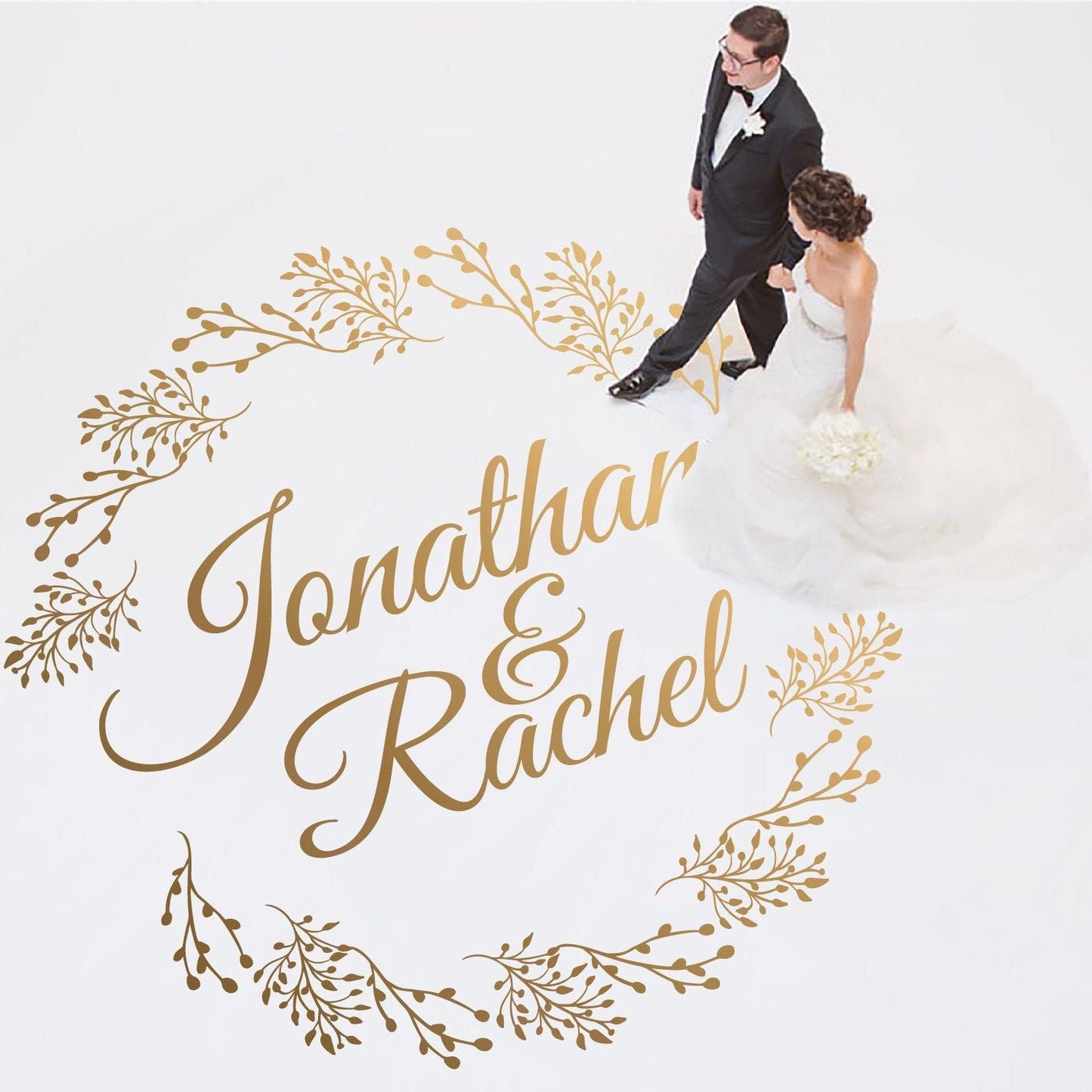 Custom Wedding Dance Floor Vinyl Decal