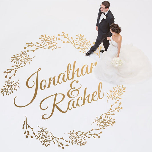 Custom Wedding Dance Floor Vinyl Decal