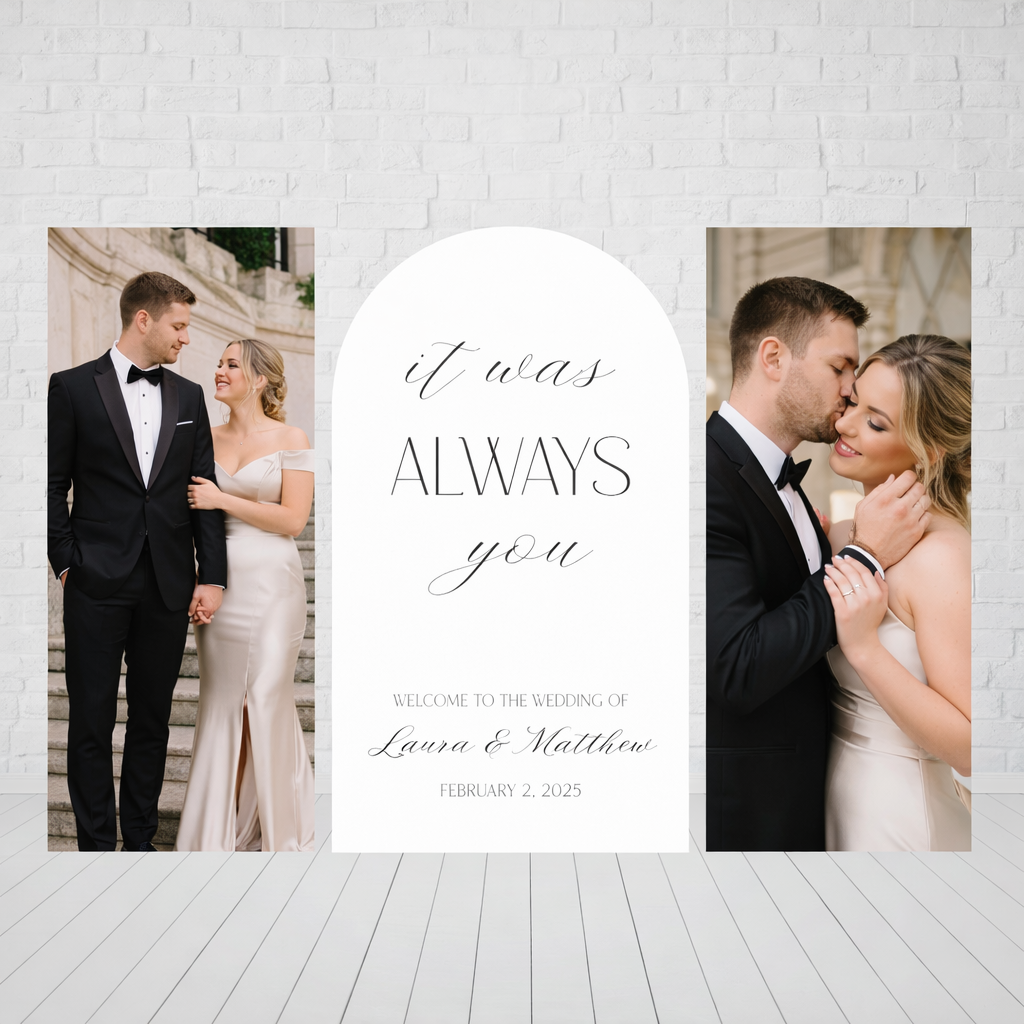 Custom Photo Backdrop – Coroplast (Wedding • Events • Birthdays)