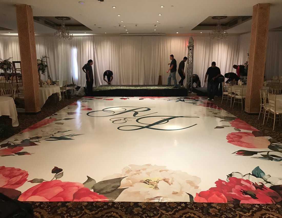 Custom Wedding Dance Floor Vinyl Decal